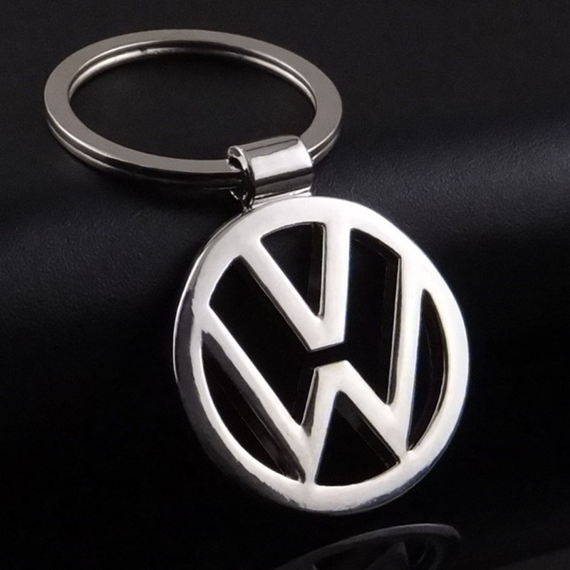 1pc โลหะสัญลักษณ์รถพวงกุญแจพวงกุญแจสําหรับ Volkswagen VW Passat POLO VT-Cross Vento Beetle Jetta Tig