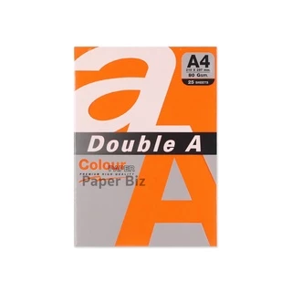 Double A กระดาษสี ขนาด A4 หนา 80 แกรม 25 แผ่น