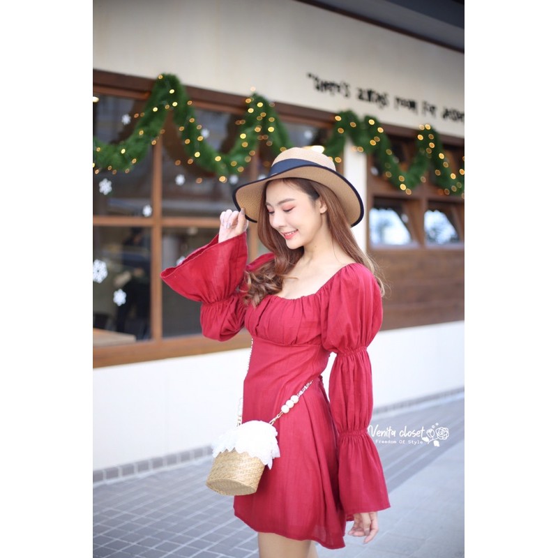 VANITA CLOSET minidress งานสวยเนื้อนิ่ม freesize