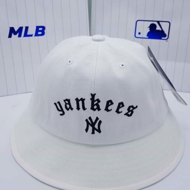 MLB หมวก busket ปักลาย แนว street