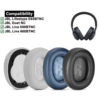 แผ่นฟองน้ําครอบหูฟัง สําหรับ JBL E65BT E65BTNC Duet NC Live 650BTNC Live 660BTNC 1 คู่