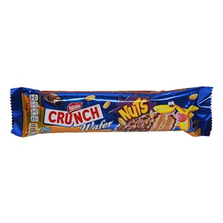 เนสท์เล่ครันช์เวเฟอร์เคลือบรสช็อกโกแลตและถั่วลิสง 35.2กรัม Nestle Crunch Chocolate and Peanut Flavor Wafer Coated 35.2g.