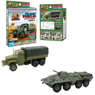 โฟว์ดีโมเดล โมเดลประกอบรถทหาร  4DModel Military Vehicles (MM1078)