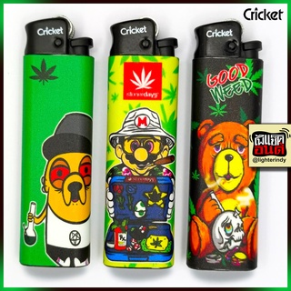 No.12 ไฟแช็คคริกเก็ต Cricket ลายสวยๆ lighter ไฟแช็คอินดี้  ไฟแช็ก เก๋ๆ แฟชั่น ไฟแช็คเท่ๆ ไฟแช็คสะสม ลายสติ๊กเกอร์