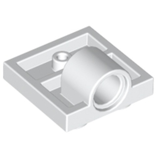 Lego part (ชิ้นส่วนเลโก้) No.12047 / 2444 Plate, Modified 2 x 2 with Pin Hole - Full Cross Support Underneath