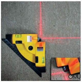 ฉากเลเซอร์ เครื่องยิง เลเซอร์ มุมฉาก 90 องศา พร้อมระดับน้ำ 90 Degree Square Laser Measure