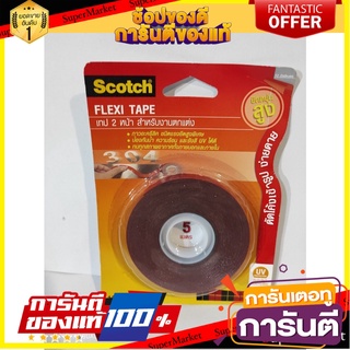 3M Scotch double-sided adhesive tape For decoration work 12 mm. x 5 m. can be bent. suitable for decoration 3M Scotch เท