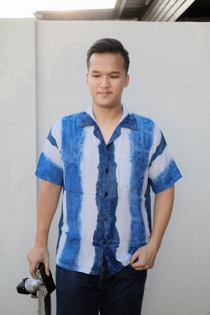 เสื้อเชิ้ตมัดย้อมผู้ชาย 💙