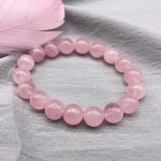 กำไลหินแท้ Rose quartz โรสควอทซ์ 8mm., 10mm.