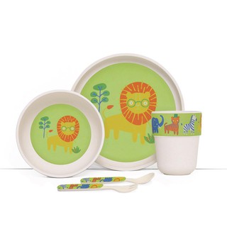 Penny ชุดทานอาหารไม้ไผ่ Scallan Design Bamboo Meal Set with Cutlery - Wild Thing