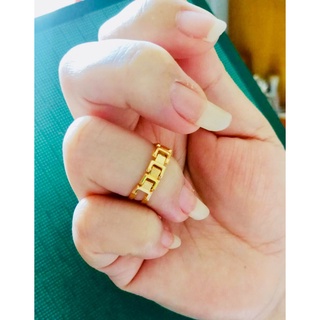 ✈️✈️แหวนเงินแท้100%ตอก925แนวยุโรปคุณภาพส่งออกชุบทองคำ18k