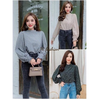 เสื้อทำงานผู้หญิง แขนยาวแฟชั่นผู้หญิง เนื้อผ้าวูลพีช ใส่สบาย ไม่บาง