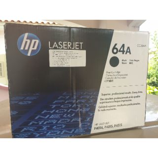 HP 64A ตลับหมึกโทนเนอร์ สีดำ ของแท้ Black Original Toner Cartridge