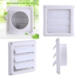 1PC Plastic Air Vent Grille Cover 3 Flaps Wall Duct Ventilation Grill With Net New