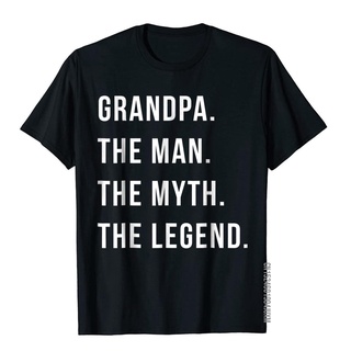 【100% cotton】เสื้อยืดผ้าฝ้าย พิมพ์ลาย The Man The Myth The Legend สไตล์เรียบง่าย สําหรับครอบครัว