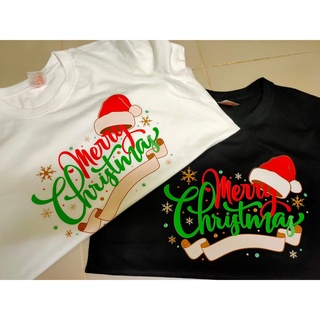 เสื้อยืดผ้าฝ้าย เสื้อยืดคริสต์มาสChrismas Tshirt (Merry Christmas)