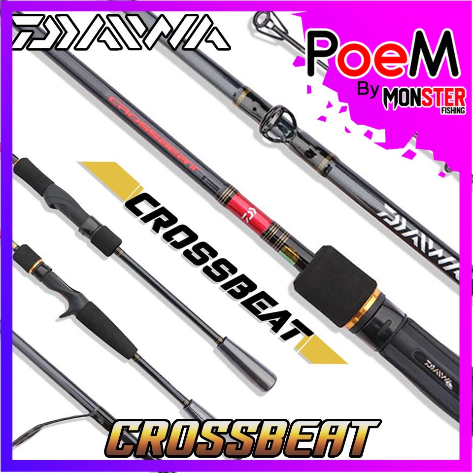 คันเบ็ดตกปลา DAIWA รุ่น CROSSBEAT ขนาด 6.2/6.4/6.6 ฟุต (มีทั้งคันสปิ้นและเบท)
