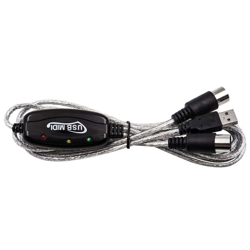 MIDI สายคีย์บอร์ดสายแปลง usb เปียโนไฟฟ้าสายตัดต่อเพลง MIDI เป็นสาย USB สายกลองอิเล็กทรอนิกส์