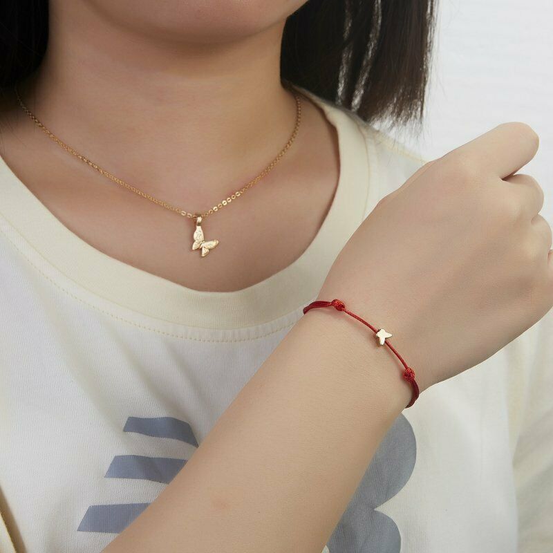 เครื่องประดับ สร้อยคอโชคเกอร์ จี้ผีเสื้อ ช้าง ประดับไข่มุก สีทอง หรูหรา สําหรับผู้หญิง - รูปที่ 5