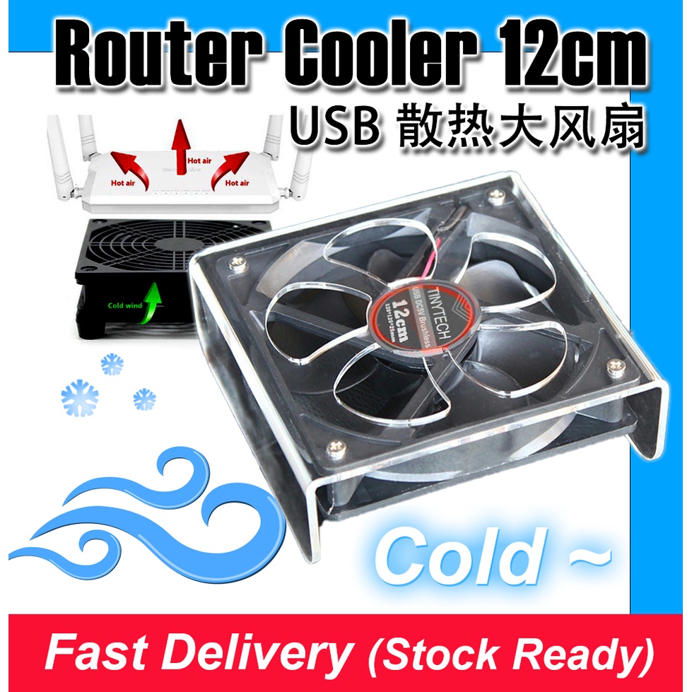 Tinytech พัดลมระบายความร้อน USB สําหรับ ROUTER TVBOX MODEM CCTV HDD CPU