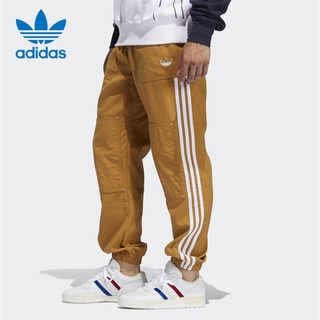 Adidas ของแท้ 100% กางเกงวอร์มขายาว ผ้าทอ แฟชั่นฤดูร้อน สําหรับผู้ชาย ED6250