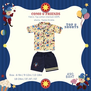 comoandfriends BOSO :06 top/shorts เหลือง