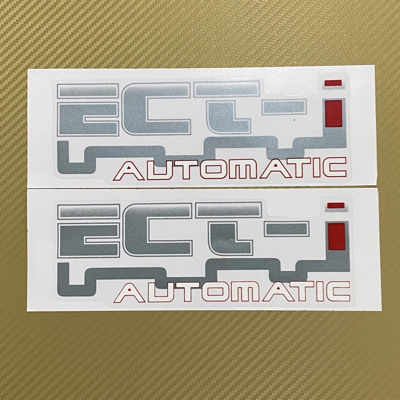 สติ๊กเกอร์* ECT-i AUTOMATIC ติดข้างท้ายกระบะ Toyota vigo ปี 2004 - 2007 รุ่น 1 ราคาต่อคู่ มี 2 ชิ้น