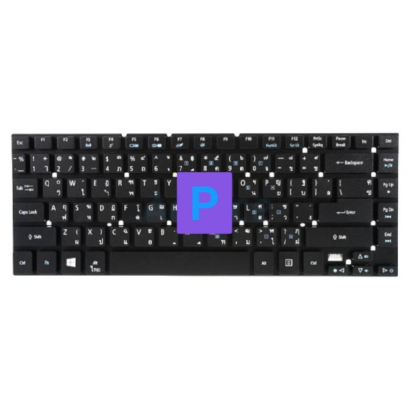 คีบอทโน๊ตบุ้ก KeyboardNoteBook Ace Aspire 3410 3810 3820 4235 4240 4250 4251 4410 4535 4750 4810 / E