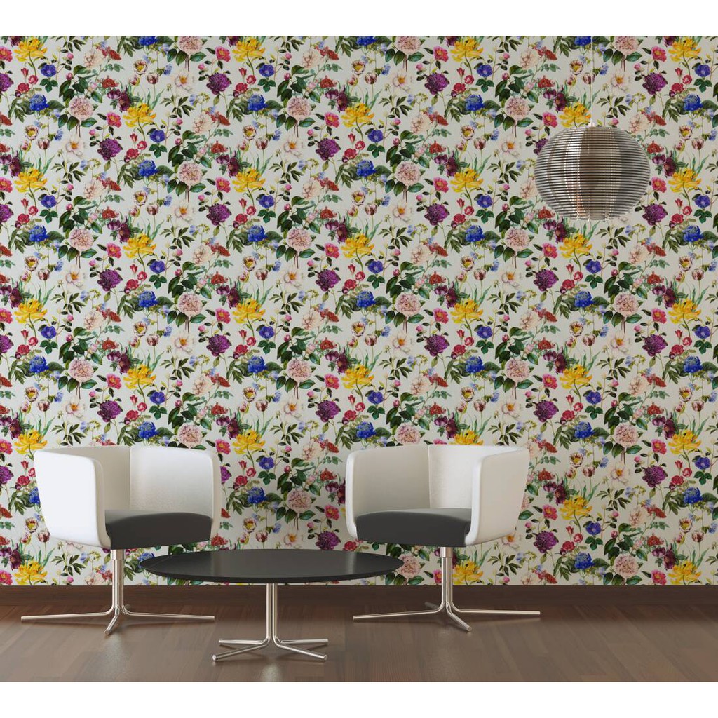 MDwallpaper วอลเปเปอร์ติดผนังชนิดทากาว TRENDWALL ลายดอกไม้ NO.37336-1