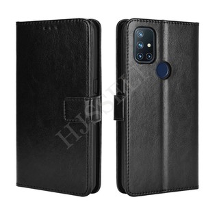 เคสสำ OnePlus Nord N10 5G Case PU Leather Flip Phone Case OnePlus NordN10 5G เคสโทรศัพท์มือถือ พลิกซองโทรศัพท์