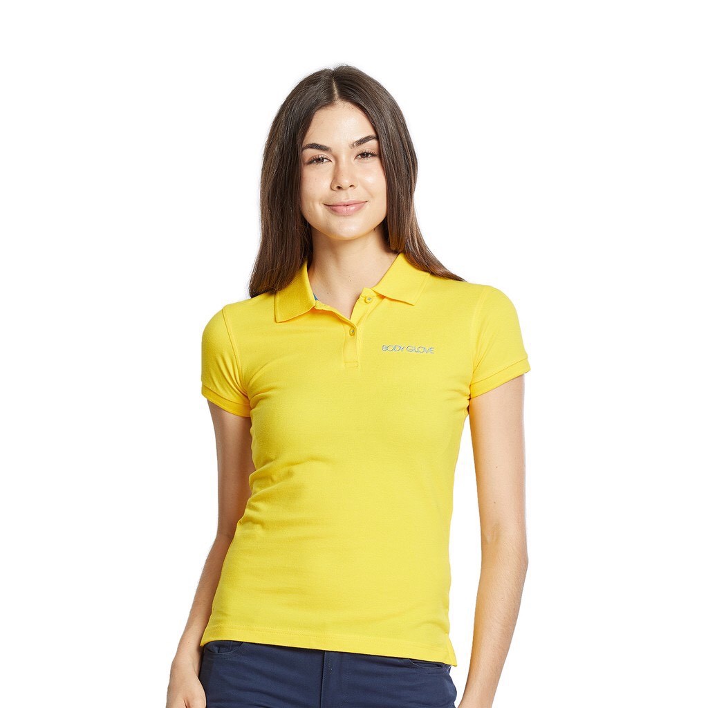 BODY GLOVE Basic Series Women Polo  เสื้อโปโลแขนสั้นผู้หญิง  สีเหลือง Yellow