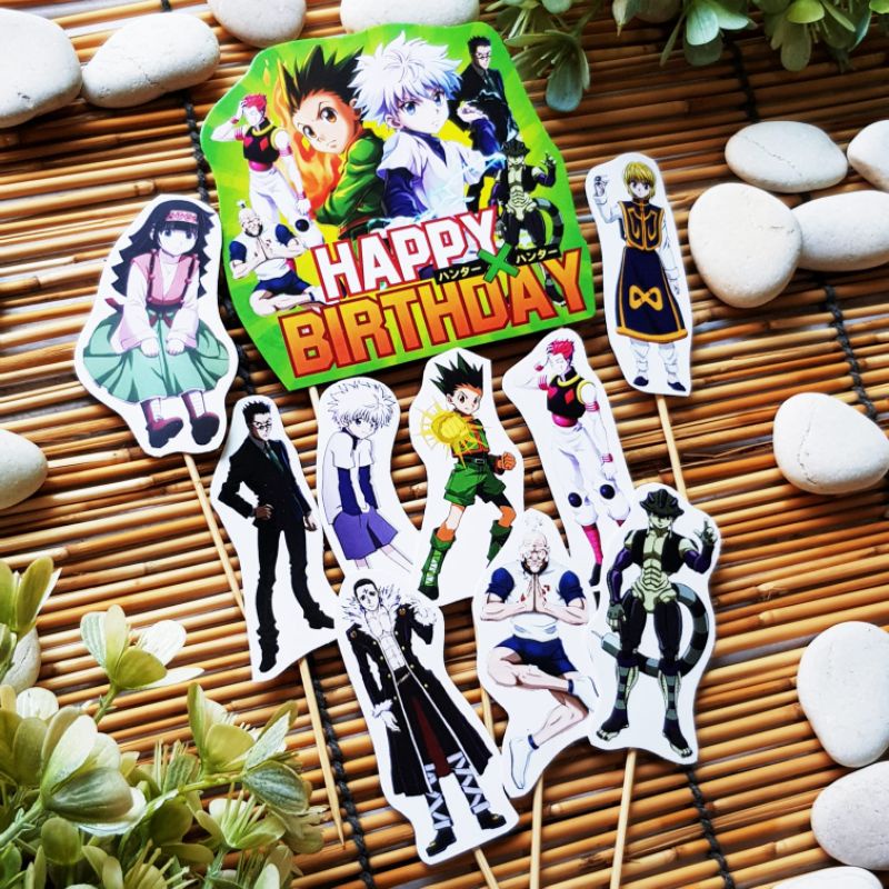 Hunter X Hunter Anime Birthday Cake Topper 1 ชุด