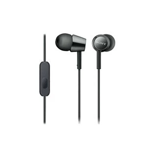 Sony หูฟัง In Ear รุ่น MDR-EX155AP | Smartphone compatible, with in-line remote mic | Y-shaped cord type, 1.2m length