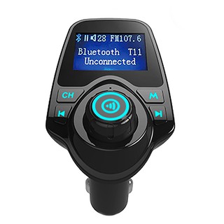 cherry T11 Wireless Bluetooth Fm Car Bluetooth Transmitter FM บลูทูธเครื่องเสียงรถยนต์ผ่าน USB SDCard Bluetooth