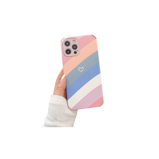 เคสโทรศัพท์มือถือ แบบ TPU ลายสีรุ้ง สำหรับ Iphone 11 Pro Max X Xr Xs Max 7 8 Plus Se 2020 12 Pro Max 12 Mini