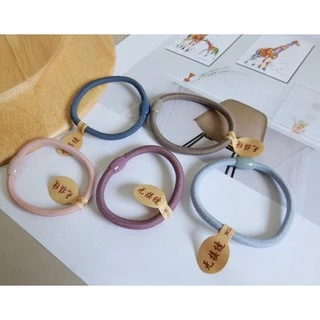 ยางมัดผม แบบสี คละสี ยางรัดผมแบบสี