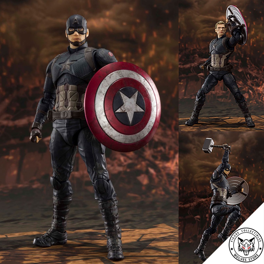 โมเดล SHF Marvel SHF Captain American ( การต ่ อสู ้ ครั ้ งสุดท ้ าย )