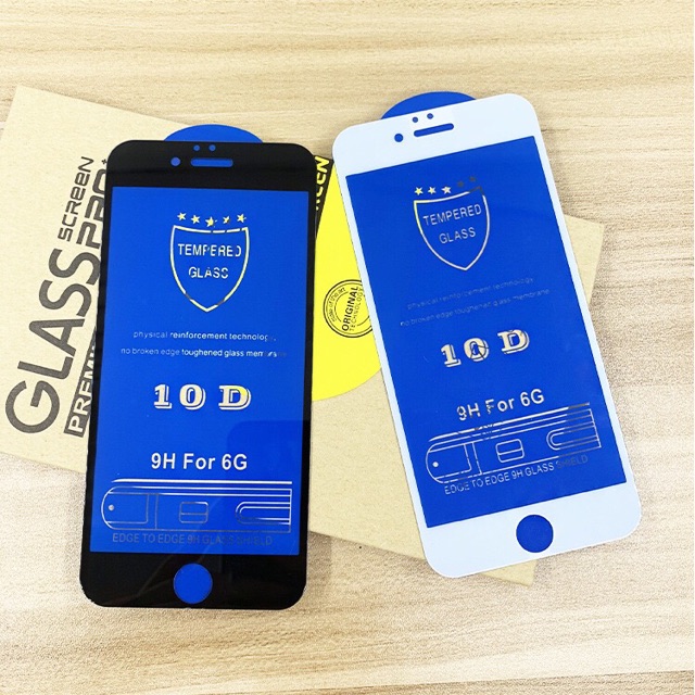 ฟิล์มกระจกนิรภัย กันรอยหน้าจอ แบบเต็มจอ หนา 10D สำหรับ iPhone 14 13 12 11 PRO Max 12 mini SE2 xs max xr ix i8 i7 i6 6s plus iPhone12promax i6plus 7plus 8plus
