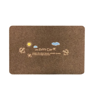 พรมเช็ดเท้าดักฝุ่น SUNSHINE รุ่น NO-10 ขนาด 40 x 60 ซม. สีครีม พรมเช็ดเท้า Doormat Dust Trap SUNSHINE Model NO-10 Size 4