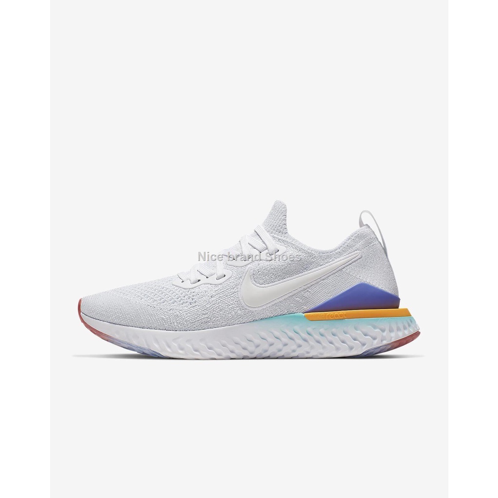 Nike epic react flyknit 2 2024 white hyper jade ember glow