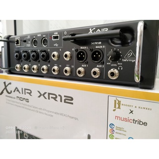 ดิจิตอลมิกเซอร์ Behringer X-AIR XR12 ทำพรีเชทให้พร้อมใช้งาน ของแท้ ประกัน 1 ปี บูเซ่ ++ มีของแถม ++