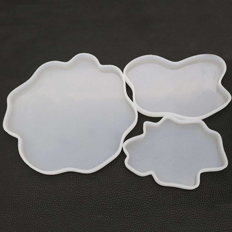 ARIN Irregular Coaster Cup Mold Manual Mirror UV Resin  DIY Crystal Epoxy Molds