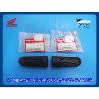 HONDA CB300F CBR250R MSX125 GROM125 FRONT FOOT REST PEG RUBBER SET "GENUINE PARTS"  // ยางพักเท้าหน้า ของแท้