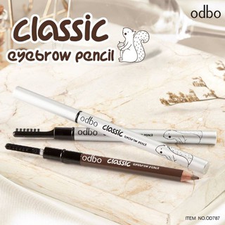 🐹ยกโหล 12 แท่ง🐹OD787 Classic eyebrow pencil โอดีบีโอ คลาสสิค อายบราว เพ็นซิล