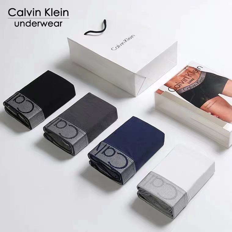 Calvin Klein underwear กางเกงในชาย CK (3 ชิ้น) แบรนด์แท้ 100% ผ้าฝ้าย ระบายอากาศได้ดี มีความเย็นสบาย ใสสบาย
