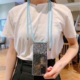 Glitter Star Vivo V19 V17 Pro V15 V11 V11i V9 V7+ V7 เคสมือถือ Soft TPU Case เคสโทรศัพท์ สีใส พร้อมสายเชือกคล้อง