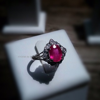 แหวนทับทิมธรรมชาติแท้ (Natural Ruby )