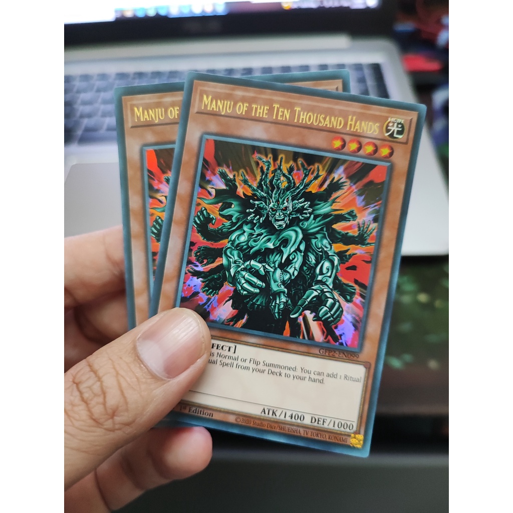 [Yugioh Funny Shop] การ์ด Manju of the Ten Thousand Hands - GFP2-EN099 - Ultra Rare 1st Edition