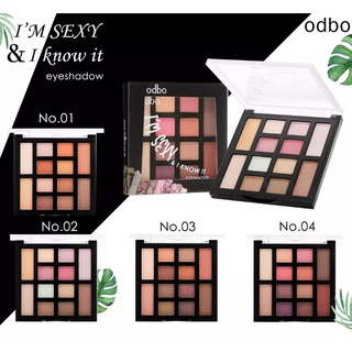 Odbo OD288 ODBO STYLISH 12 SHADES OF EYESHADOW บลัชออน6สี ของแท้100%