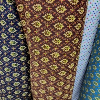 ผ้าเมตร ลายไทย ปูเตียงสปา เตียงนวด ผ้าขวางเตียง อเนกประสงค์ คอตตอนทีซี หน้ากว้าง 110-115ซม